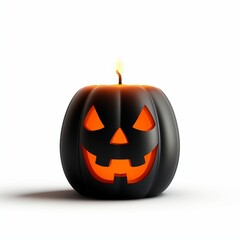 Wall Mural - Halloween Pumpkin Candle