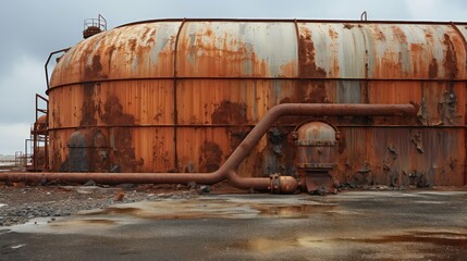 Wall Mural - pump oilfield equipment