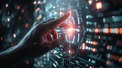 Poster - This is a concept of how Digitalization is changing humanity: This is a visual representation of how Machine Learning, AI, and Computer Technology are merging with humans.