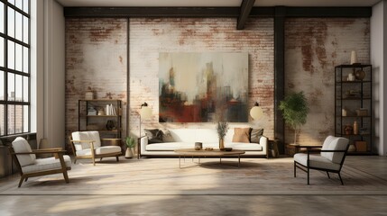 Canvas Print - urban blurred interior design projects