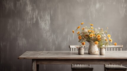 Wall Mural - weathered rustic grey wood