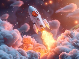 Poster - shuttle spaceship rocket science launch ship space off technology future travel mission