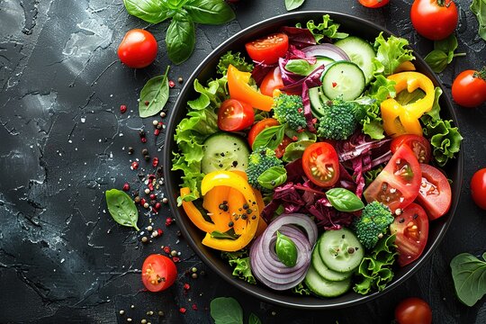 salad vegetable food tomato healthy vegetarian fresh green lunch organic dinner lettuce dieting meal