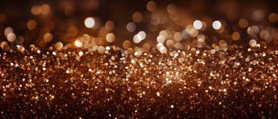Wall Mural - Mocha glitter background with a deep, glowing shimmer,