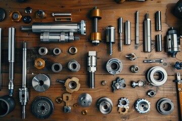 Poster - Assorted tools displayed on a table, suitable for DIY projects