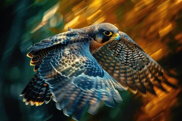 Canvas Print - A majestic bird soaring through the sky, perfect for nature themes