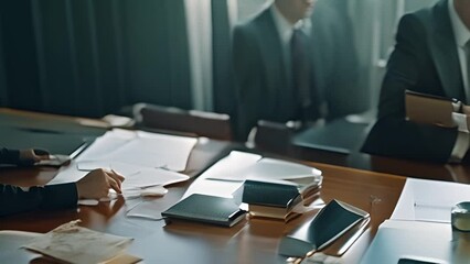 Poster - Business People Meeting Around Table Generative AI