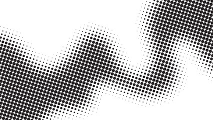 Wall Mural - halftone vector background calming rhythms waves design in black color fit for social media post, po