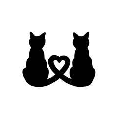 Black cat silhouette 