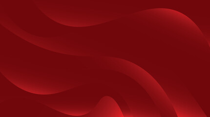 Canvas Print - Abstract red dynamic waves. technology network Vector illustration.