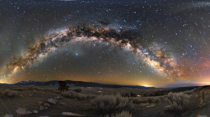 Wall Mural - A stunning view of the Milky Way galaxy.