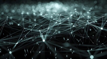 Abstract digital background featuring interconnected lines and nodes representing a network or data flow, perfect for technology concepts.