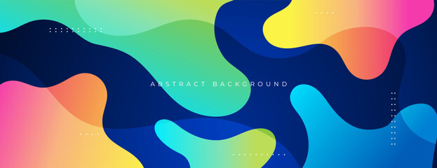 Wall Mural - colorful gradient fluid background. great for wallpaper, banner, poster, brochure, cover, presentati