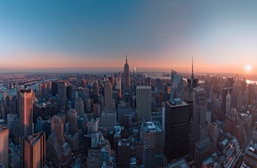 Wall Mural - A panoramic view of the New York City skyline