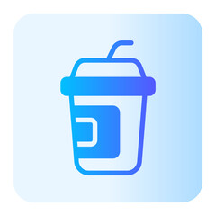 Wall Mural - Soft drink gradient icon