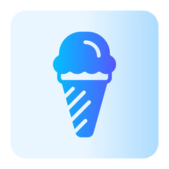 Canvas Print - ice cream gradient icon