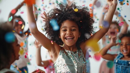 Joyful Child at Birthday Party