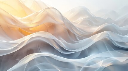Wall Mural - an abstract illusion background with overlapping, semi-transparent shapes. the minimalist design use
