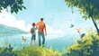 © pkproject - Revisiting Cherished Childhood Memories: A Father and Grown-Up Child Bonding Over Shared Adventures