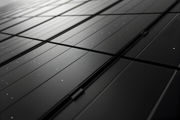 Wall Mural - Artfully Crafted Solar Panel Composition with Sleek,Minimalist Aesthetic