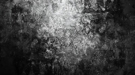 Wall Mural - monochromatic black and white grainy gradient background dark gray noise texture abstract digital art