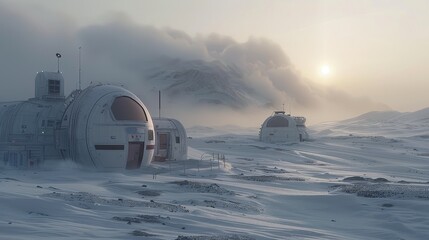 Inside the Outpost on a Frozen Planet