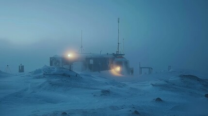 Inside the Outpost on a Frozen Planet