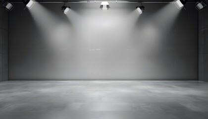 soft gray studio room background grey floor backdrop with spotlight