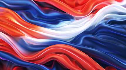 Wall Mural - Abstract background with wavy flowing fabric in the colors 