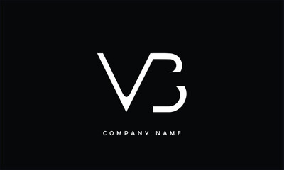 VB, BV, V, B Abstract Letters Logo Monogram