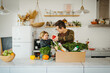 © Melissa Milis Photography/Stocksy - Healthy home with fresh veggies and fruits.