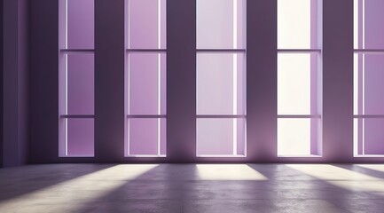 Wall Mural - Minimal abstract light purple background for product presentation