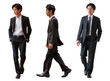 © fumoto-lab - 日本人のビジネスマン3種類切り抜き