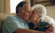 © Alessandro - portrait of a senior couple kissing