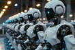 © Tanu - Advanced robots working in a factory, AI generated