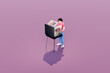 © Pixel Stories/Stocksy - Person casting a vote at voting booth. Election, voting, democracy.