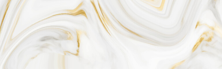 Abstract hand painted liquid ink gold splashes effect.  Abstract luxurious natural fluid art marble in alcohol ink technique vector illustration. Abstract marble white and gold background