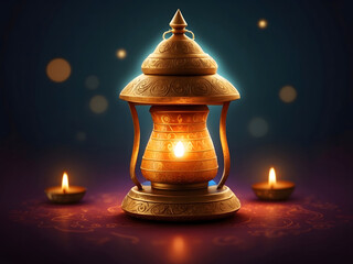 Diwali lantern icon design.