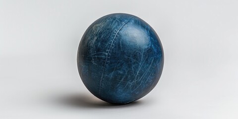 Poster - A blue egg placed on a white surface. Suitable for various design projects