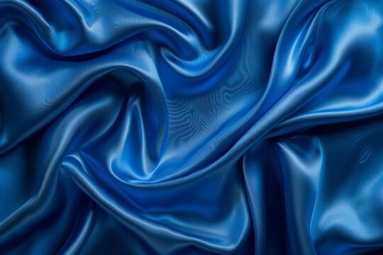 Abstract background with smooth waves of elegant satin silk fabric. 