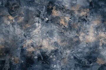Poster - Close up shot of a luxurious black and gold marble texture. Perfect for elegant designs