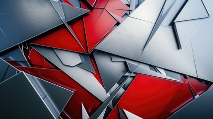 Poster - Detailed view of a red and black building, suitable for architectural concepts