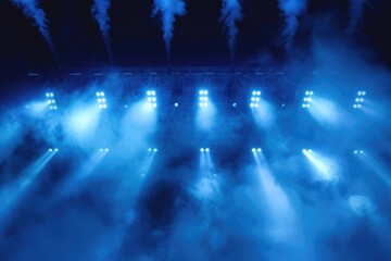 Poster - A stage with smoke coming out of it. Perfect for music or theater concepts