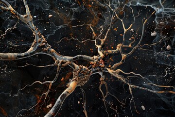 Poster - Detailed view of tree branches, perfect for nature projects