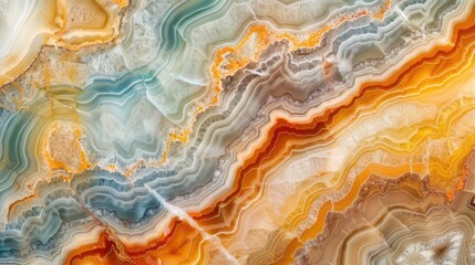 Aufkleber - Close up of a vibrant and colorful marble, perfect for various design projects