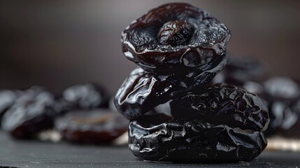 Poster - A pile of dried raisins on a table, suitable for food and nutrition concepts