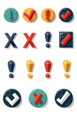 Aufkleber - Various buttons with different shapes for design projects. Great for web design and graphic design purposes