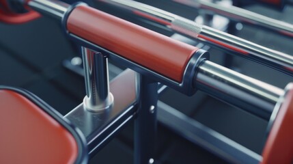 Poster - Detailed shot of a red seat on a bus, suitable for transportation concepts