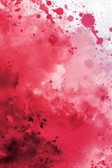 Poster - A vibrant background with red and white paint splatters. Ideal for artistic projects