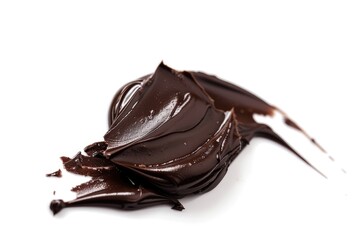 Poster - A melted piece of chocolate, perfect for food and dessert concepts